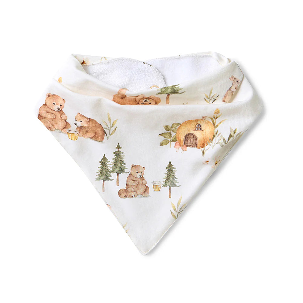 Organic Dribble Bib - Bears