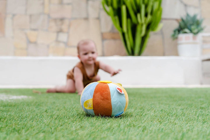 OB Designs Baby Sensory Ball Autumn | Soft & Plush Toys - Blue