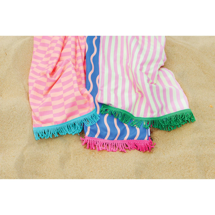 isGift Eclectic Summer - Quick Dry Tassel Towel 160x80cm - Assorted