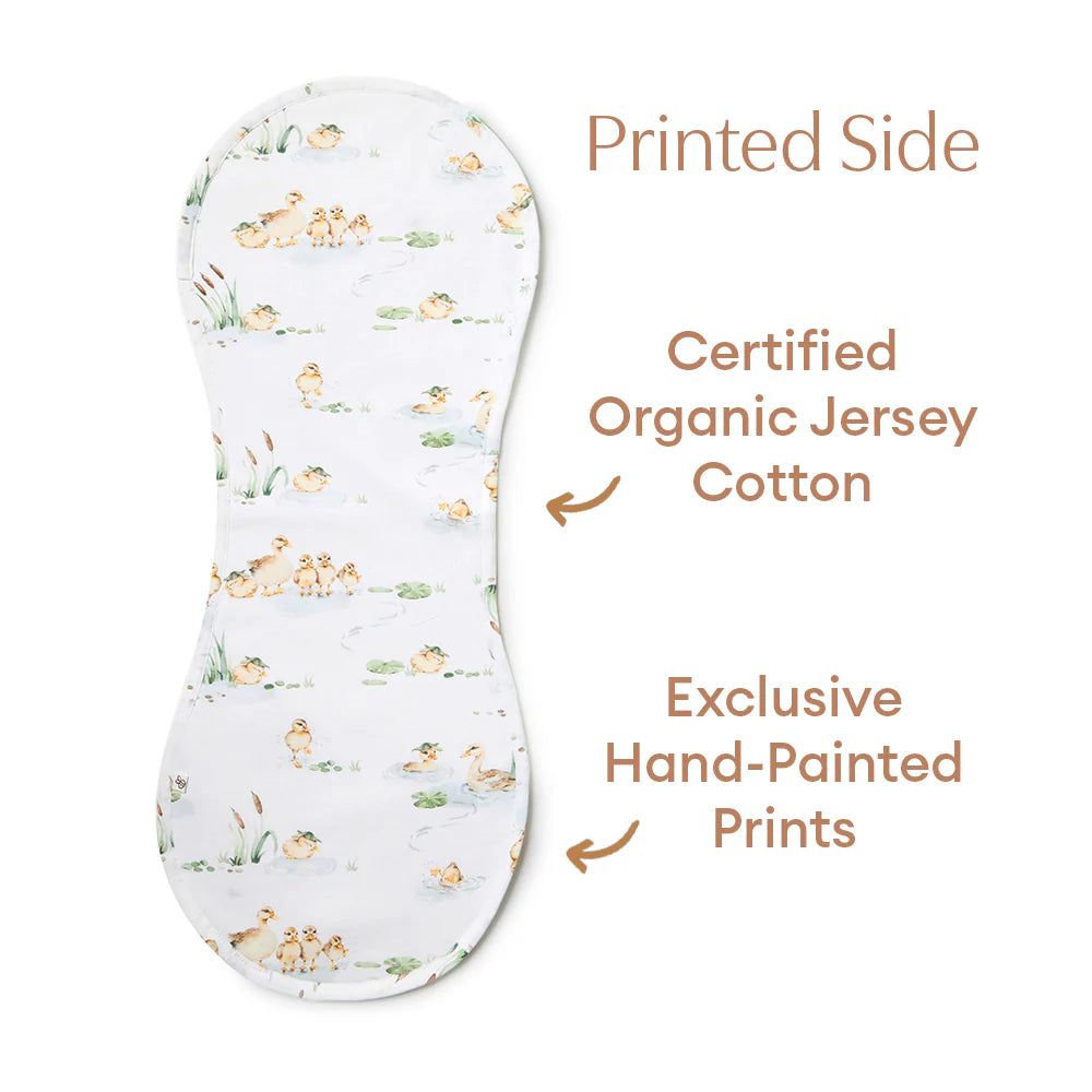 Snuggle Hunny Organic Cotton Burp Cloth - Duck Pond
