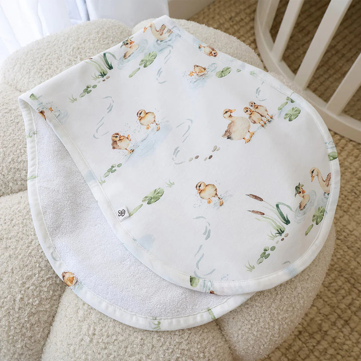 Snuggle Hunny Organic Cotton Burp Cloth - Duck Pond