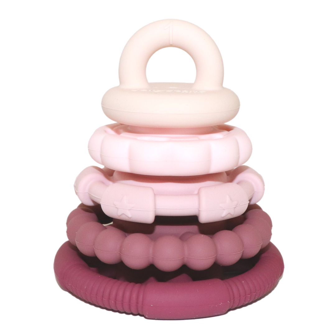Jellystone Designs RAINBOW STACKER TEETHER & TOY Dusty