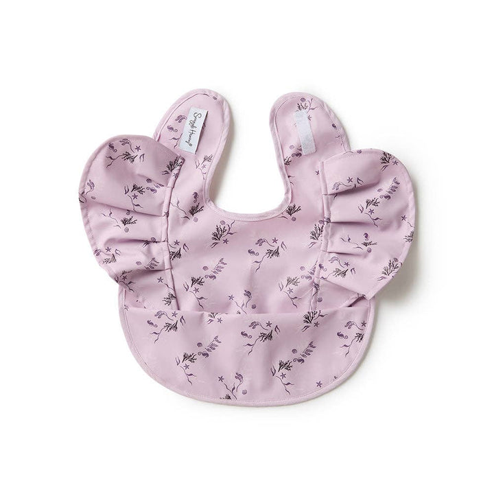 Snuggle Bib Waterproof Coral Frill
