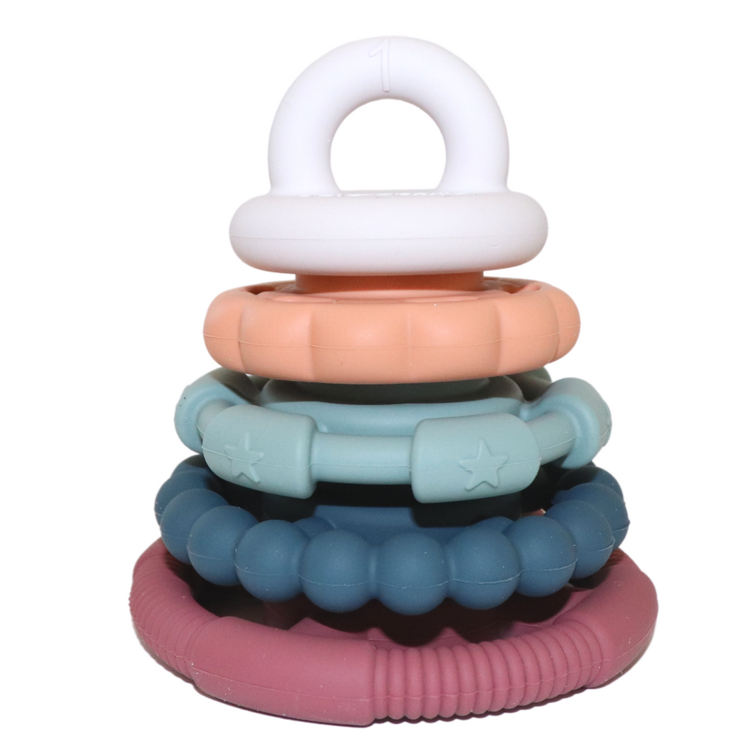 Jellystone Designs RAINBOW STACKER TEETHER & TOY Earth