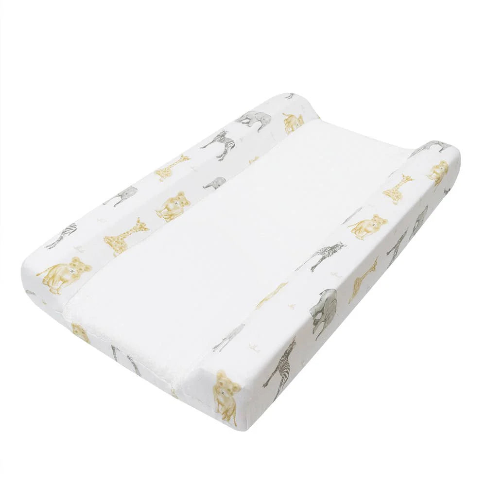 Living Textiles Change Mat Cover/Towelling- Savanna Babies