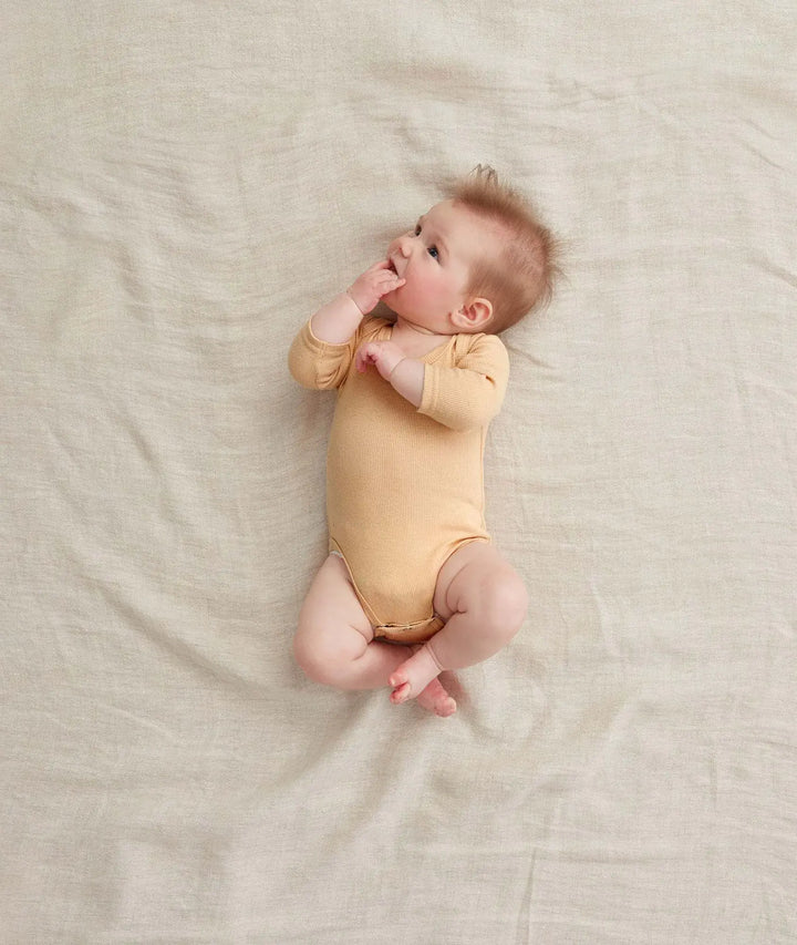 ergoPouch Long Sleeve Bodysuit-Wheat