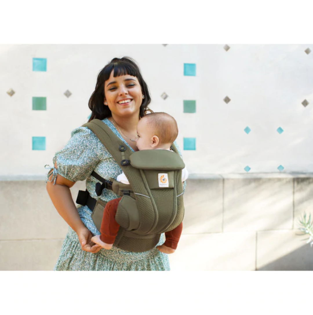 ergobaby carrier olive green ERGOBABY OMNI BREEZE CARRIER
