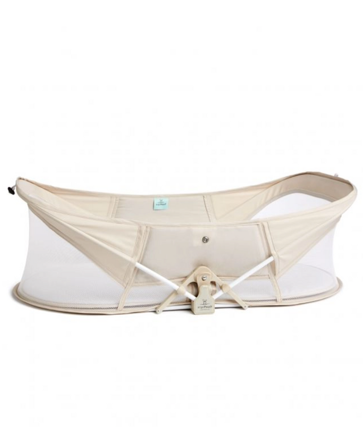 ergoPouch Portable Bassinet / Ecru with Mattress-Net and Backpack