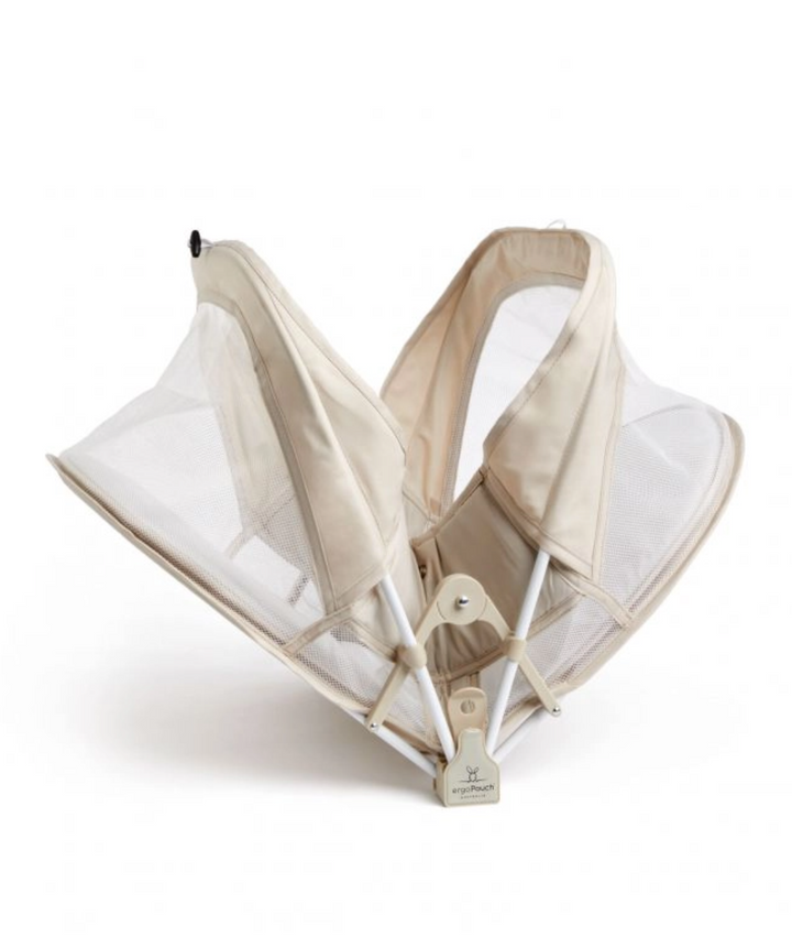 ergoPouch Portable Bassinet / Ecru with Mattress-Net and Backpack