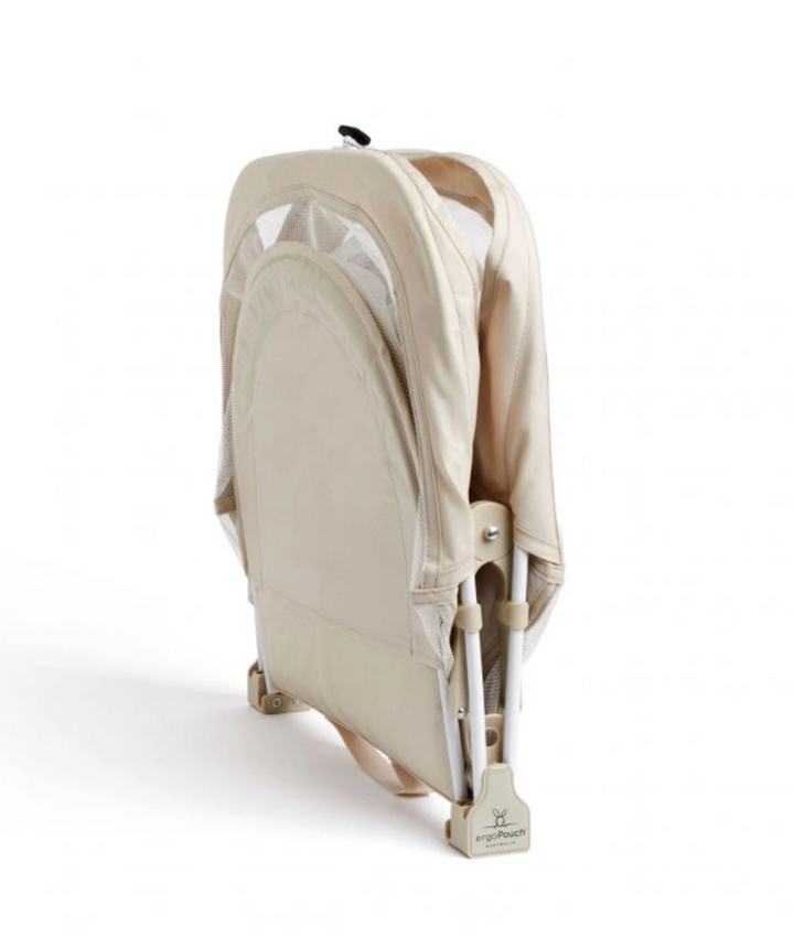 ergoPouch Portable Bassinet / Ecru with Mattress-Net and Backpack
