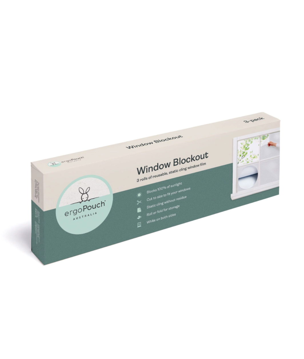 ergoPouch WHITE WINDOW BLOCKOUT-3 PACK(46*183cm)