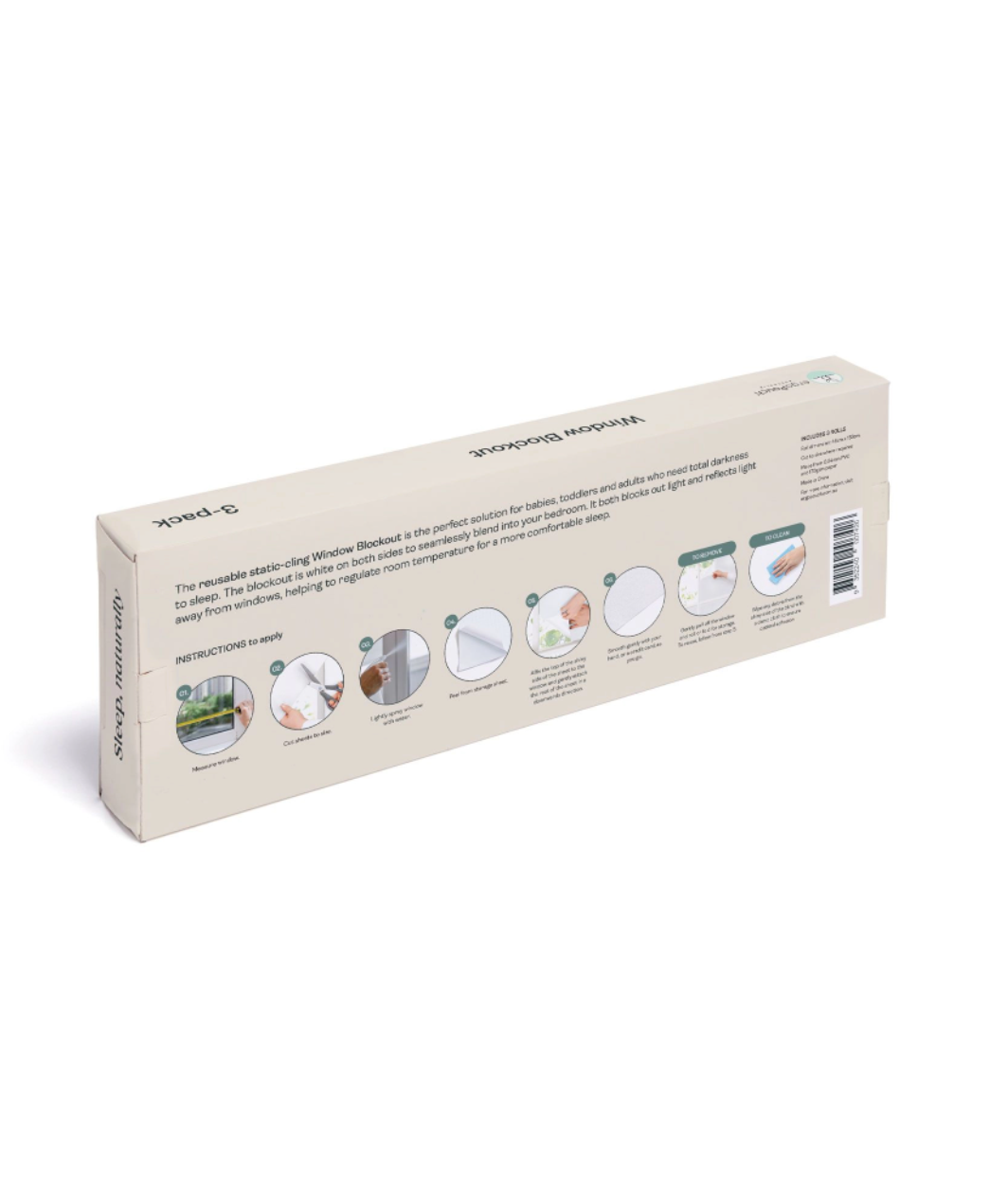 ergoPouch WHITE WINDOW BLOCKOUT-3 PACK(46*183cm)