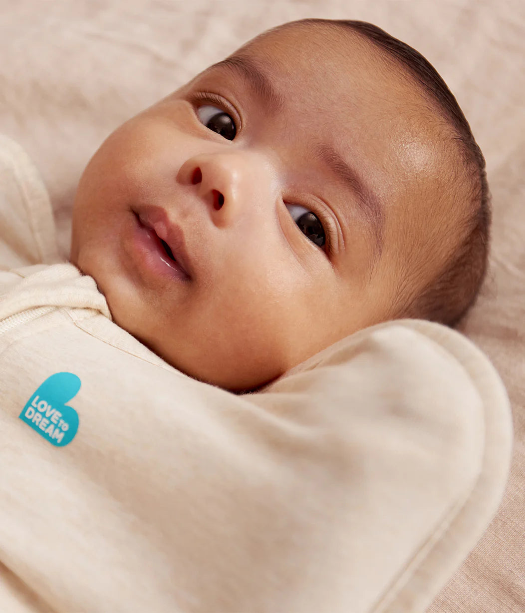 Swaddle Up 1.5Tog Cotton Fleece - Oatmeal Twigs