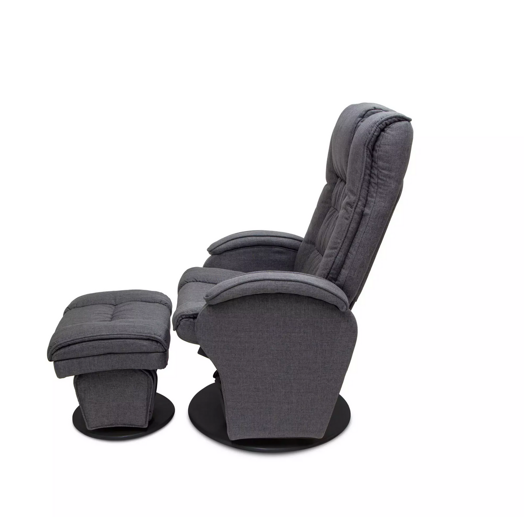 Valco Baby Eurobell Glider And Ottoman Oyster Grey(N9945)