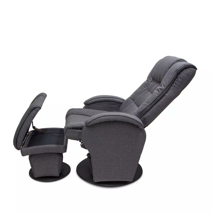 Valco Baby Eurobell Glider And Ottoman Oyster Grey(N9945)