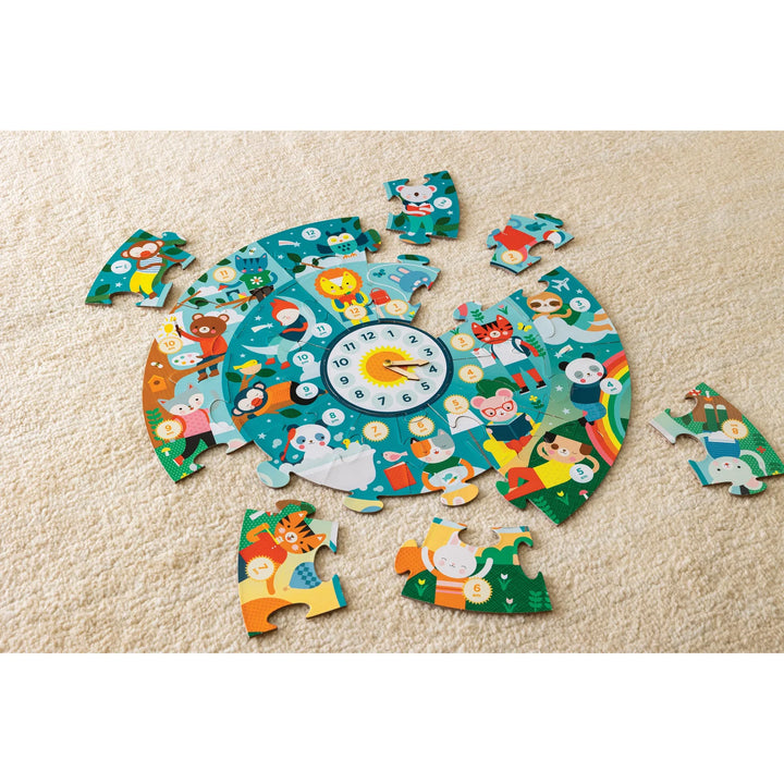 Petit Collage Telling the Time Floor Puzzle