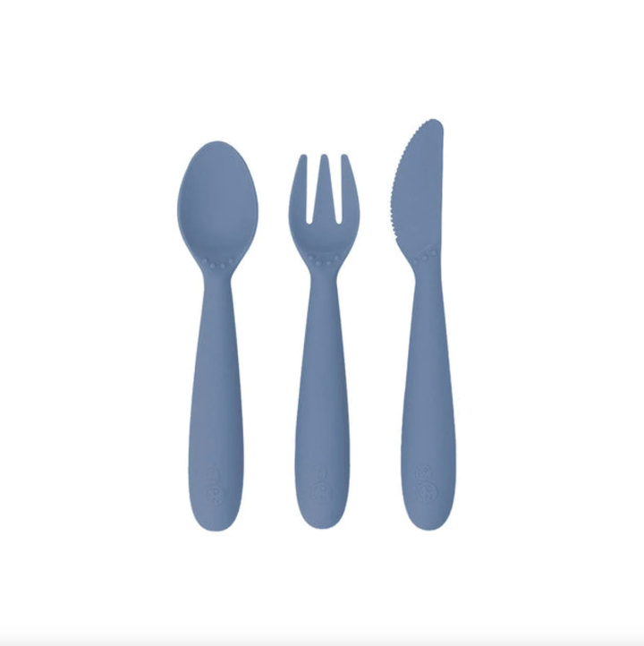 EZPZ HAPPY UTENSILS INDIGO