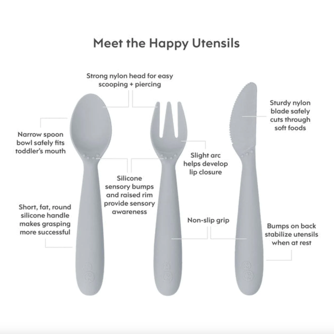 EZPZ HAPPY UTENSILS INDIGO