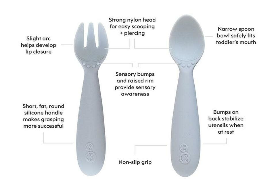 EZPZ Mini Utensil-Pewter
