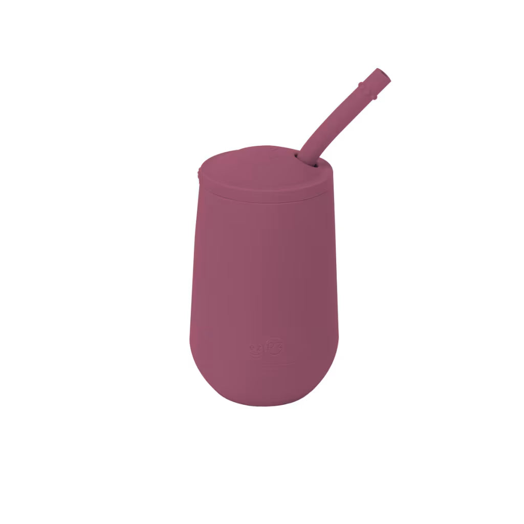 EZPZ HAPPY CUP+STRAW SYSTEM MAUVE
