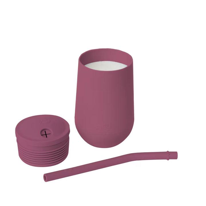 EZPZ HAPPY CUP+STRAW SYSTEM MAUVE