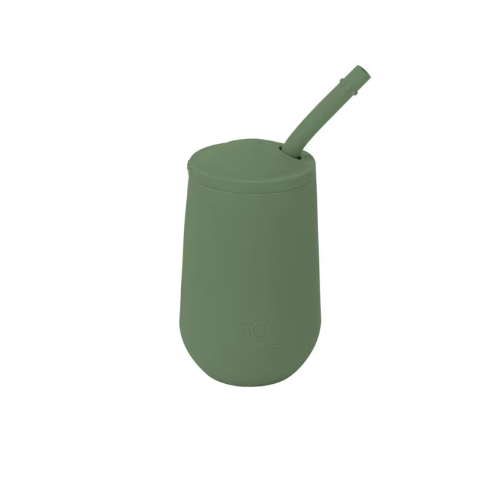 EZPZ HAPPY CUP+STRAW SYSTEM OLIVE