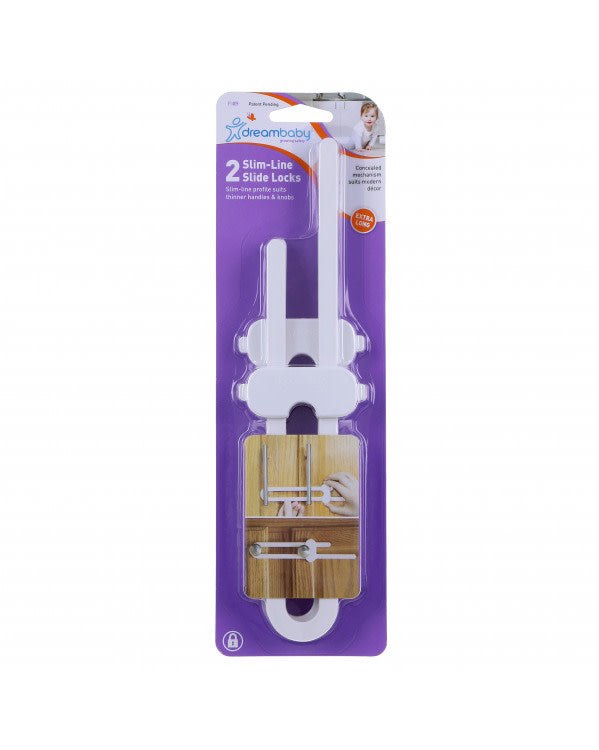 Dreambaby SLIM-LINE SLIDE LOCK 2PK(F1409)