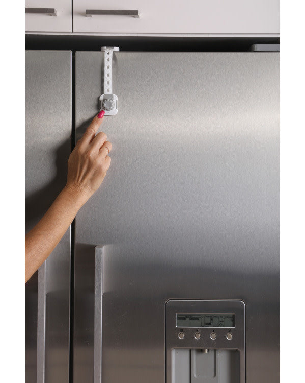 Dreambaby TWIST 'N LOCK MULTI-PURPOSE LATCH 6PK WHITE/GREY(F1443)