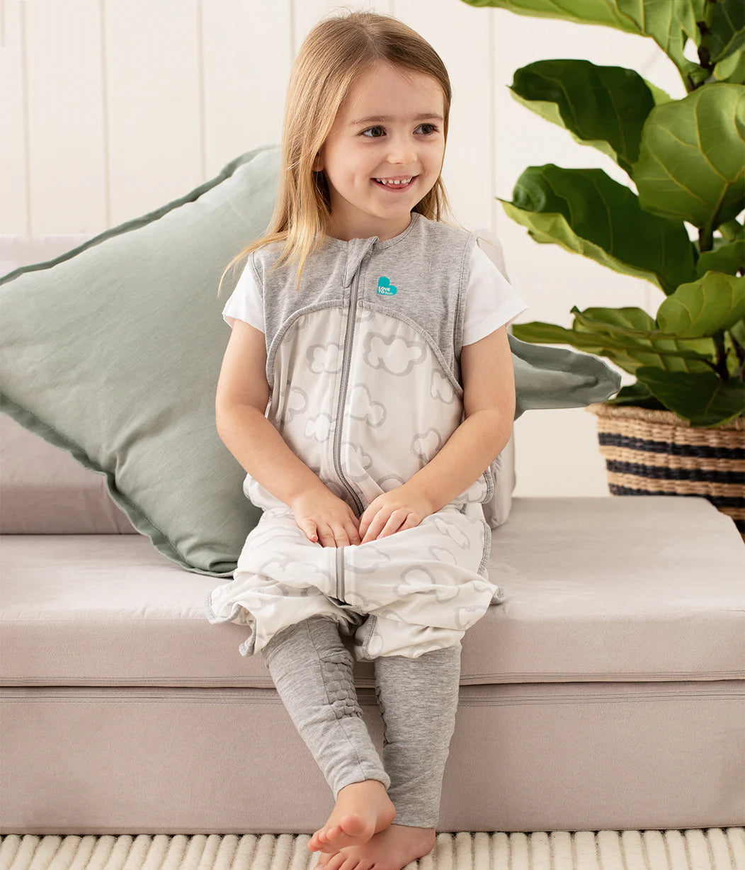 Organic Sleep Suit 0.2 TOG - Grey Daydream