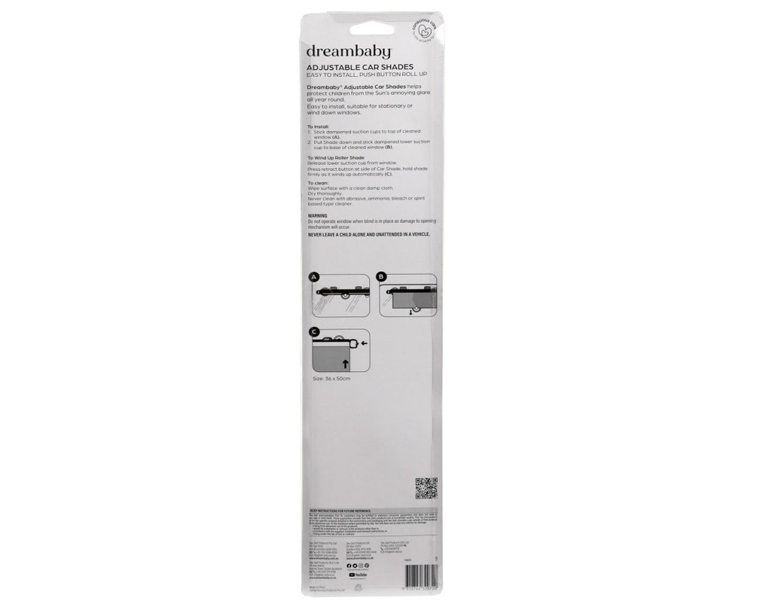 Dreambaby ADJUSTABLE CAR SHADE 2PK(F2072)