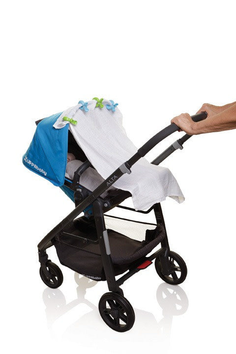 Dreambaby STROLLER CLIPS 4PK - BLUE/GREEN(F2219)