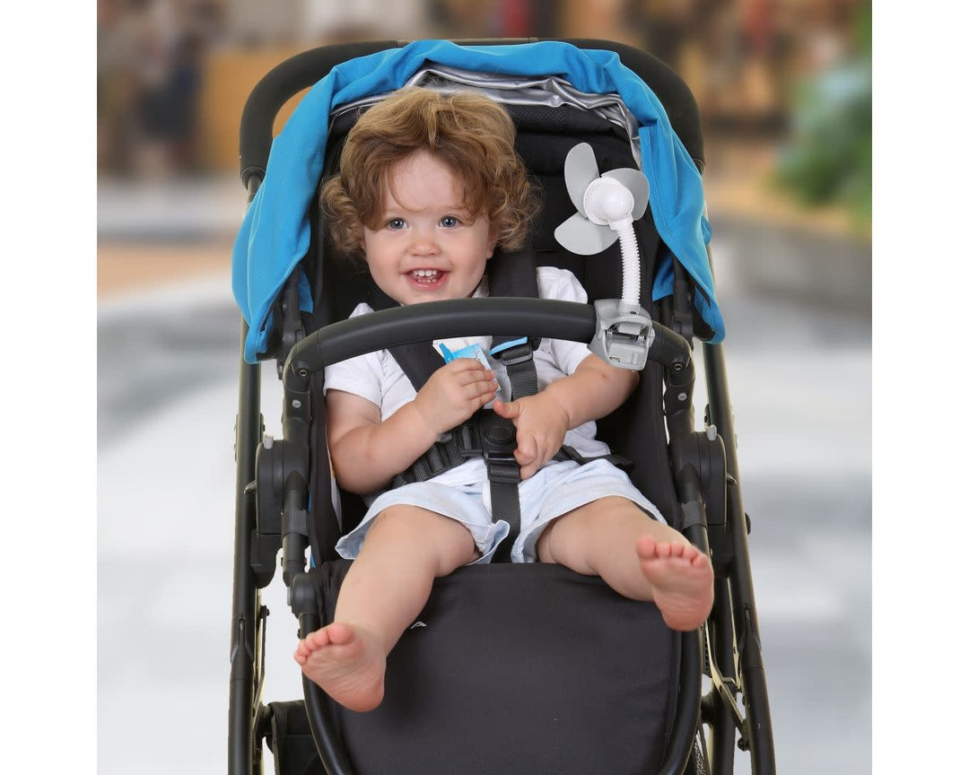 Dreambaby ezy-fit clip-on fan GREY/White(F2281)