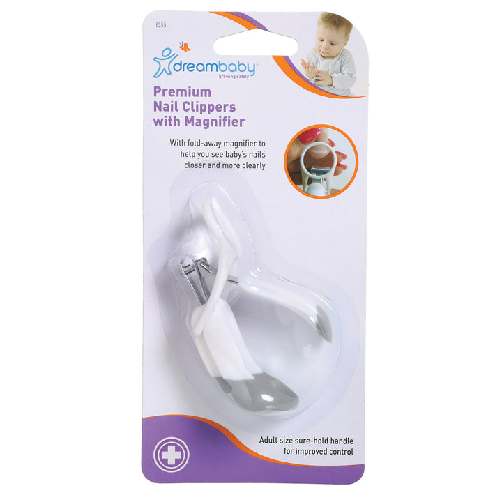 Dreambaby PREMIUM NAIL CLIPPERS WITH MAGNIFIER - GREY(F355)