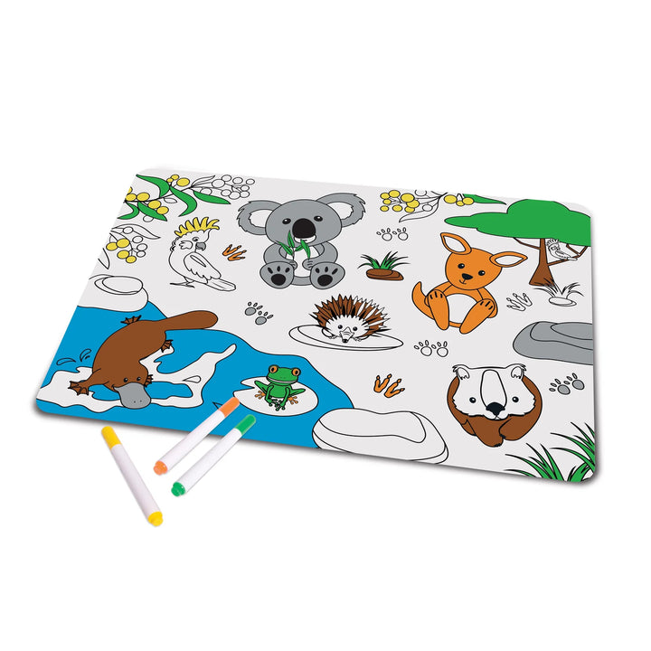 The Australian Collection Colour in Placemat - Aussie Animals