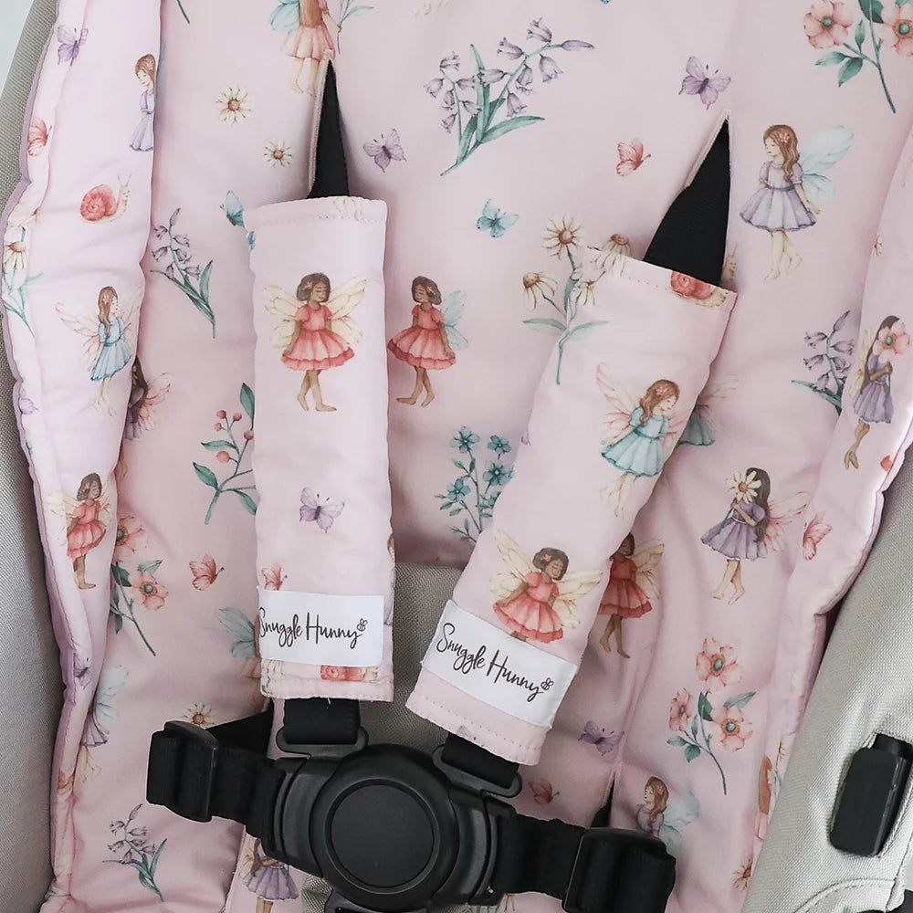 Snuggle Hunny Universal Reversible Pram Strap Covers - Fairy Dust