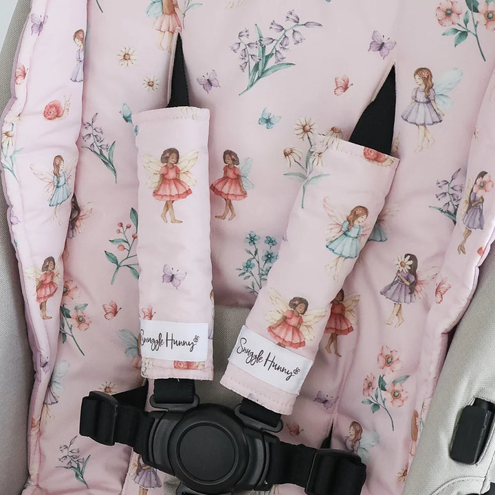 Snuggle Hunny Universal Reversible Pram Strap Covers - Fairy Dust