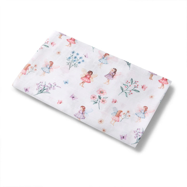 Organic Muslin Wrap - Fairy Garden