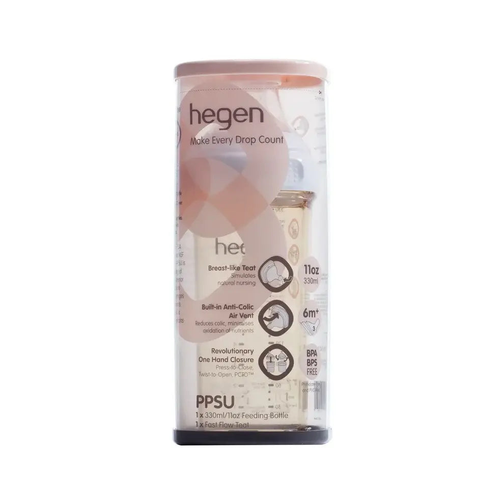 Hegen PCTO™ 330ml/11oz Feeding Bottle PPSU with Fast Flow Teat (6 Months +)