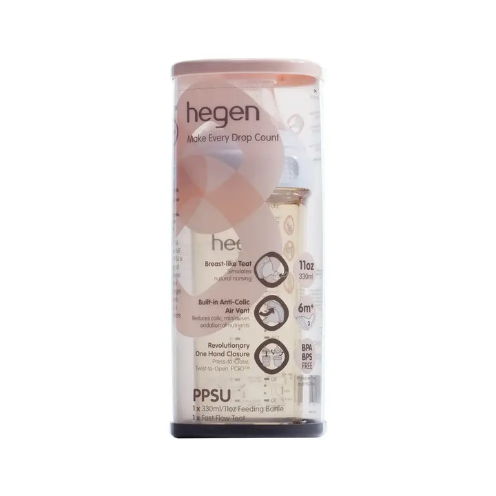 Hegen PCTO™ 330ml/11oz Feeding Bottle PPSU with Fast Flow Teat (6 Months +)