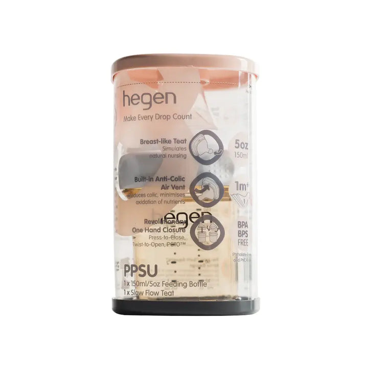 Hegen PCTO™ 150ml/5oz Feeding Bottle PPSU with Slow Flow Teat,1 to 3 Months