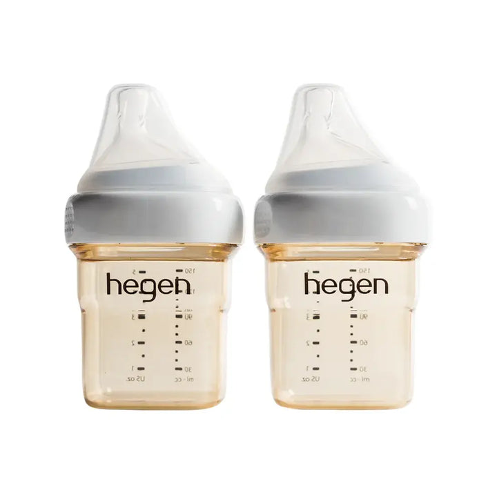Hegen PCTO™ 150ml/5oz Feeding Bottle PPSU (2-pack) with 2 x Slow Flow Teat (0 to 3 Months)