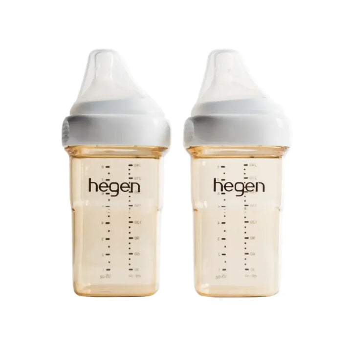 Hegen PCTO™ 240ml/8oz Feeding Bottle PPSU (2-pack) with 2 x Medium Flow Teat (3 to 6 Months)