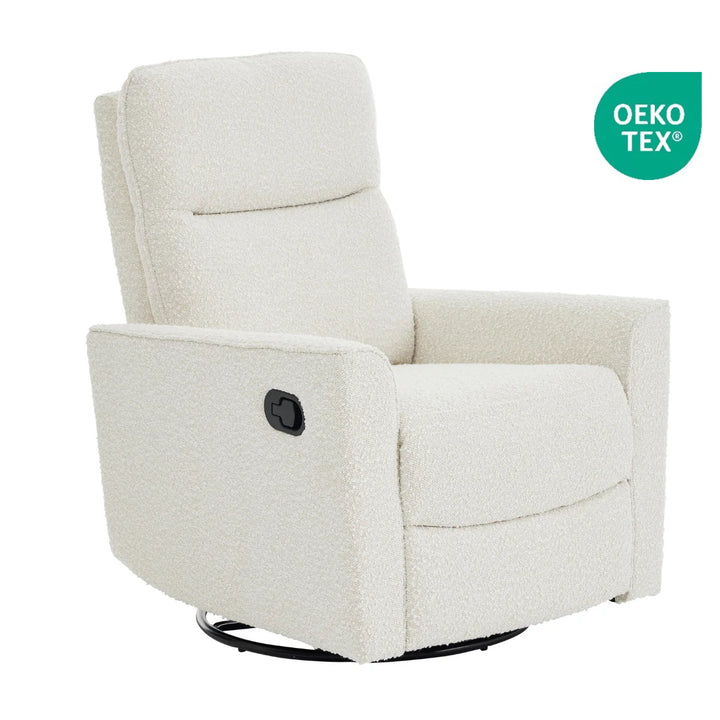 iL Tutto Felix Recliner Glider Nursery Chair in Vanilla Bouclé