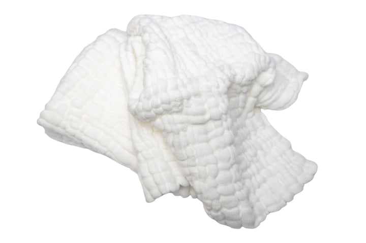 Fibre For Good Organic Cotton Reusable Baby Wipes (5-Pack) - White