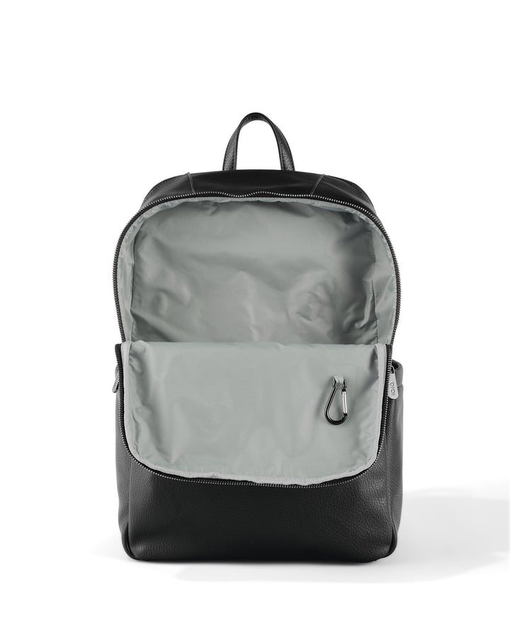 OiOi Multitasker Nappy Backpack - Black Vegan Leather