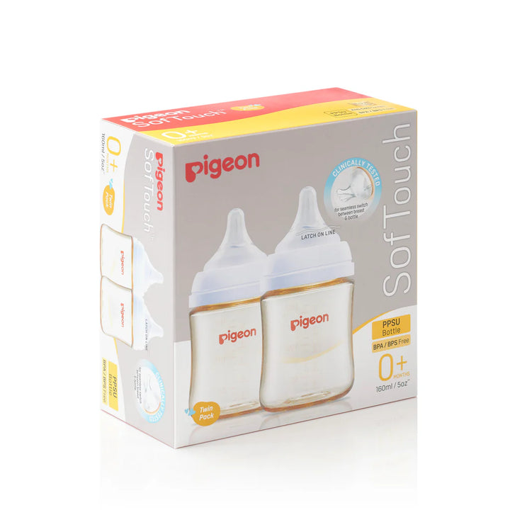 PIGEON SOFTOUCH III BOTTLE PPSU TWIN PACK 160ML