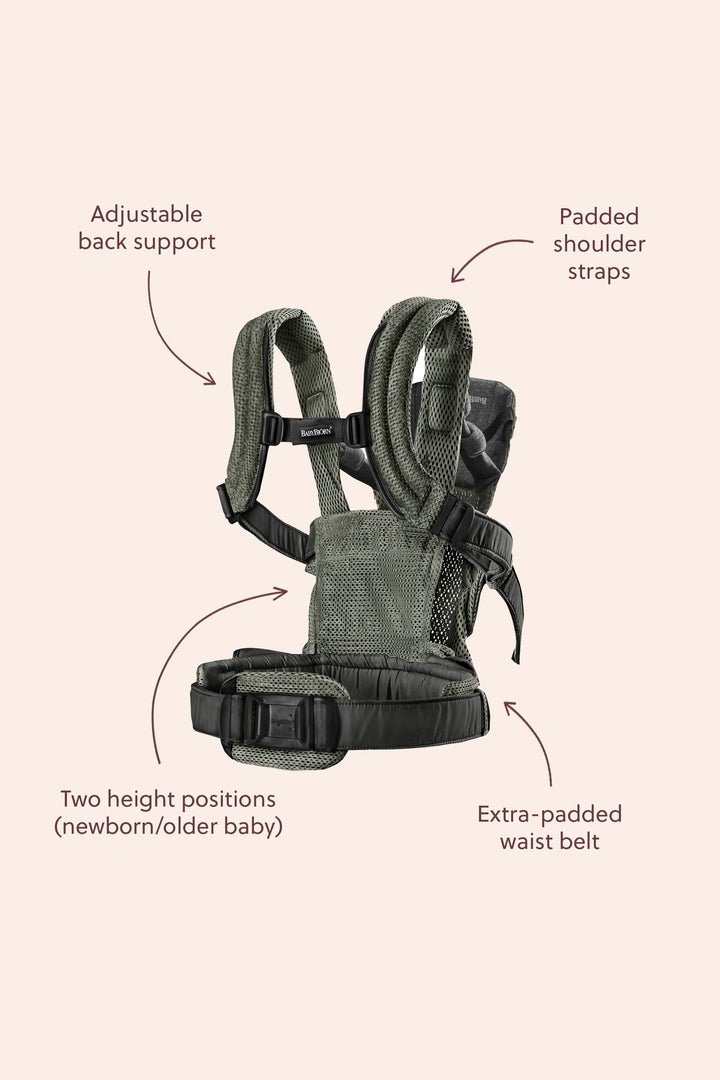BabyBjorn Baby Carrier Harmony - 3D Mesh, Dark Green