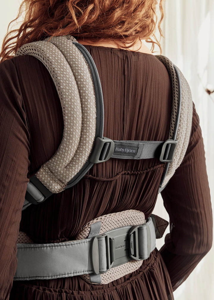 BabyBjorn Baby Carrier Harmony - 3D Mesh, Grey Beige