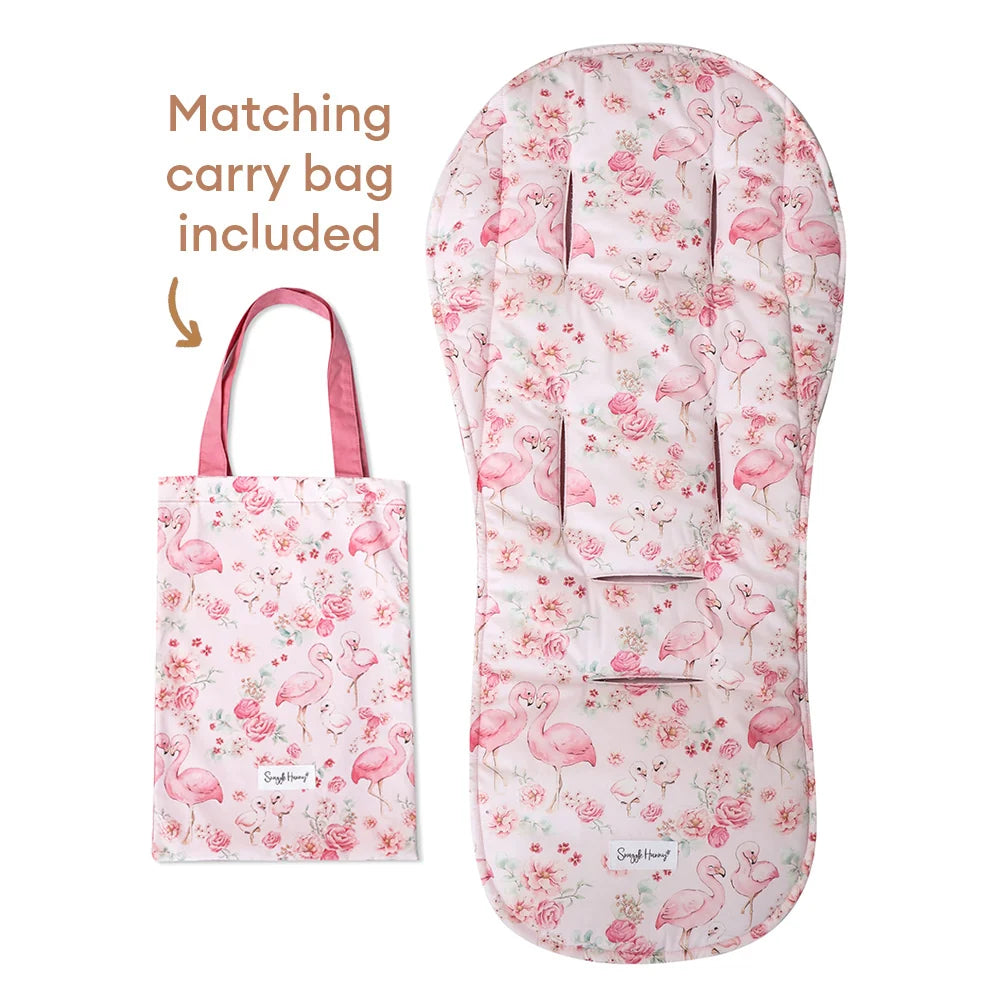 Snuggle Hunny Universal Organic Pram Liner - Flamingos