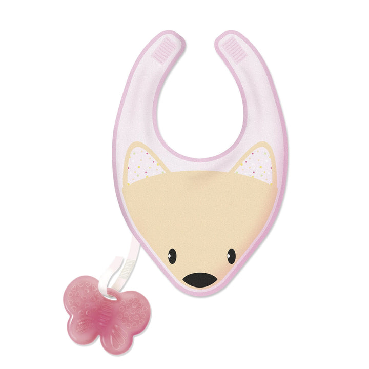 Chicco Fresh Teether Bib Pink
